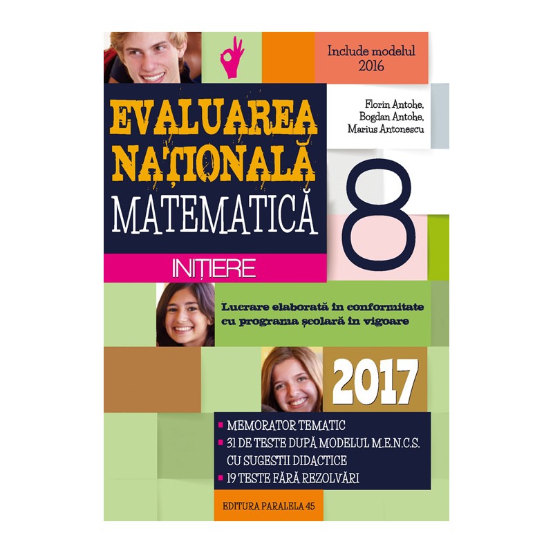 Evaluarea Națională 2017: matematică - inițiere: clasa a VIII-a